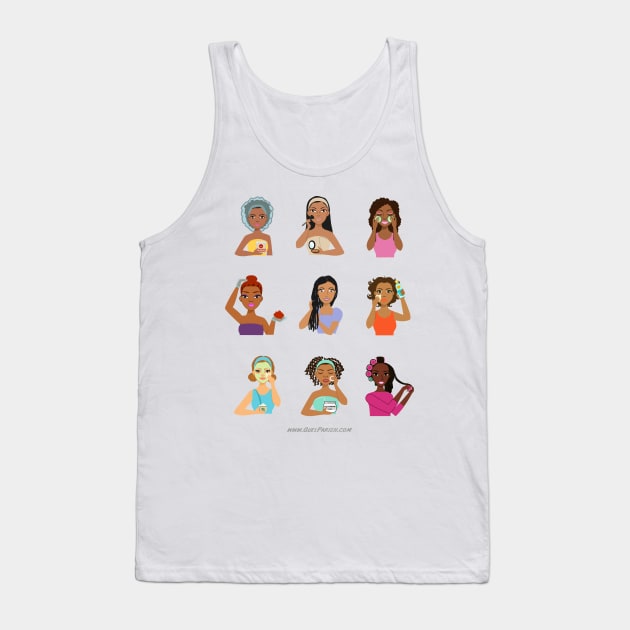 Black Girl Beauty Routine Tank Top by quelparish